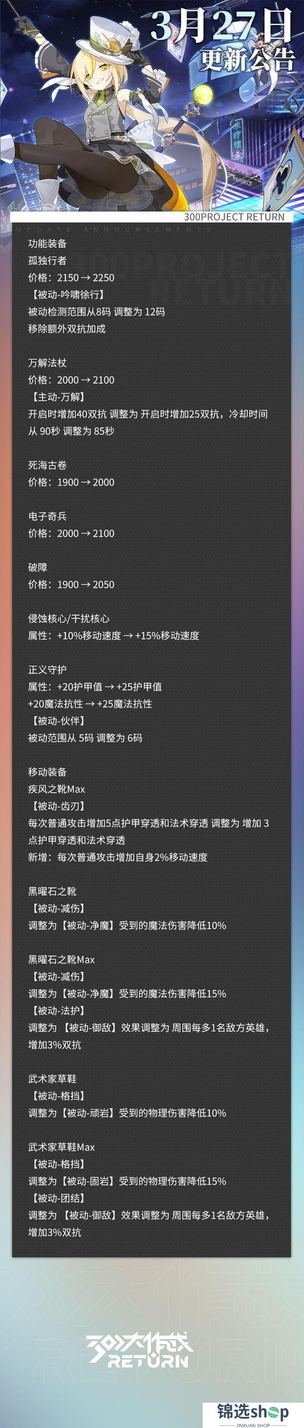 《300大作战》更新公告 