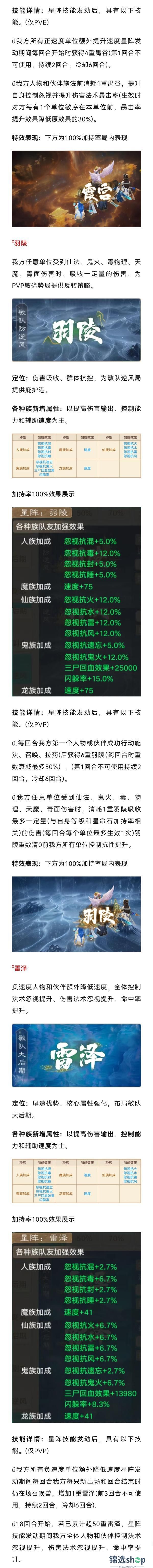 《大话西游》官方星阵情报第三期：星阵技能解读