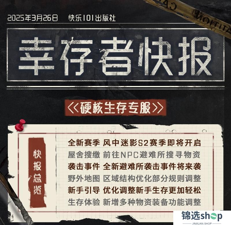 《明日之后》共创特别季3月26日更新公告