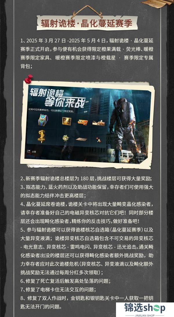 《明日之后》共创特别季3月26日更新公告